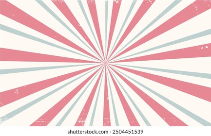 Vector  Vintage Style Sunburst Rays Background
