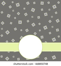 Vector vintage styled card.