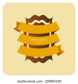 Vector Vintage Stylish Label Isolated On Background