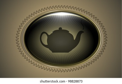 Vector Vintage Teapot Design