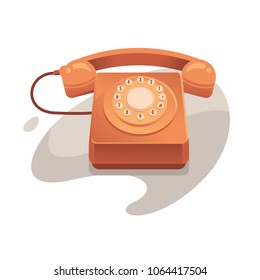Vector Vintage Telephone Icon