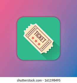 Vector Vintage Ticket Icon