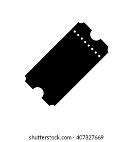 Vector Vintage Ticket Icon on white background