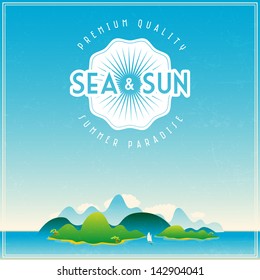 Vector vintage travel poster
