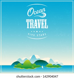 Vector vintage travel poster