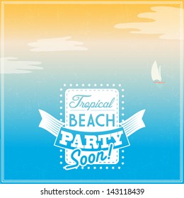 Vector vintage travel poster