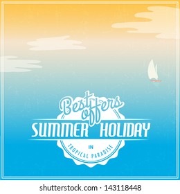 Vector vintage travel poster