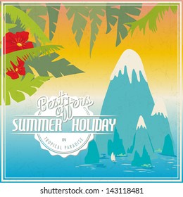 Vector vintage travel poster