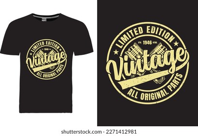 vector Vintage T-shirt Design template