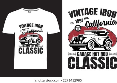 plantilla de diseño de camiseta vintage vectorial