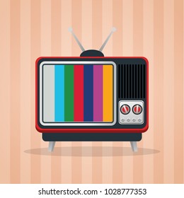 Vector Vintage TV Icon