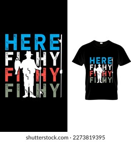 Vector vintage typography fishing t shirt graphic design