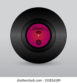 Vector vintage vinyl illustration