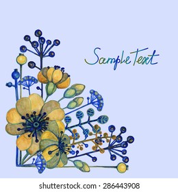 Vector vintage watercolor background.