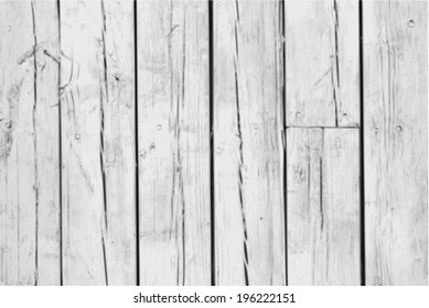 Vector Vintage  White Background Wood Wall