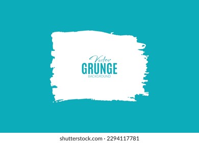 Vector vintage white grunge cyan background design