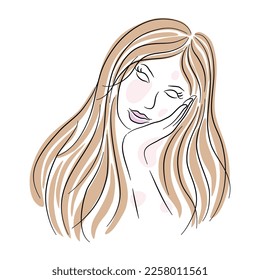 Vector vintage woman Designed on white background for card decoration, T-shirt design, pocket pattern, fashion, Digital print, Woman's Day, Clothes patterns, scrapbook, Canvas print  and more.