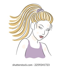 Vector vintage woman Designed on white background for card decoration, T-shirt design, pocket pattern, fashion, Digital print, Woman's Day, Clothes patterns, scrapbook, Canvas print  and more.