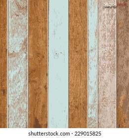 Vector vintage wooden texture background.
