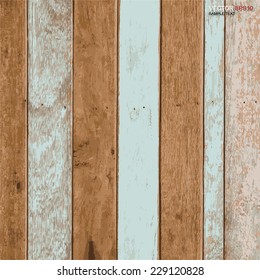 Vector vintage wooden texture background.