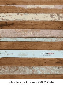 Vector vintage wooden texture background.