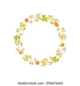 Vector vintage wreaths with hand draw  flowers, herbs.Tribal, boho, ethnic design elements. Perfect for invitations, greeting cards, quotes, blogs, posters.