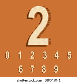Vector Vintage/Retro Font.