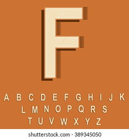 Vector Vintage/Retro Font.