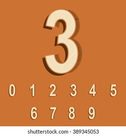 Vector Vintage/Retro Font.