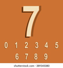 Vector Vintage/Retro Font.