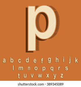 Vector Vintage/Retro Font.