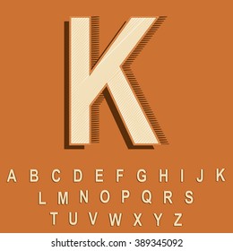 Vector Vintage/Retro Font.
