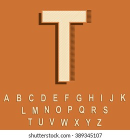 Vector Vintage/Retro Font.
