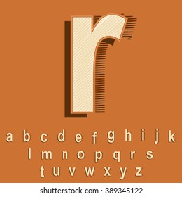 Vector Vintage/Retro Font.