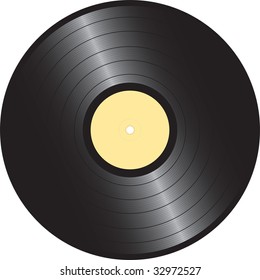 vector vinyl disc