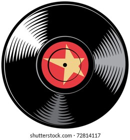 vector vinyl disc (record)