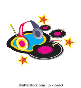 Vector vinyl music