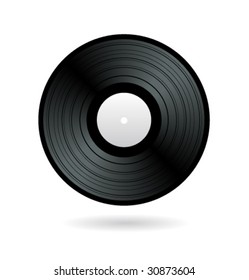 Vector vinyl record.