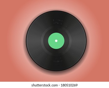 vector vinyl record icon