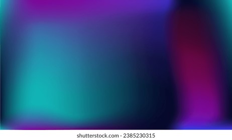 Vector violet black deep ocean style design. Cobalt background for flyer, social media, ad, wallpaper, card, presentation. Indigo plum abstract gradient. Turquoise blue multicolored blurred poster. 