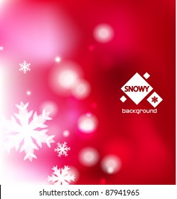 Vector violet Christmas card
