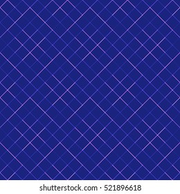 vector violet color asymmetric square decorative seamless pattern isolated blue background
