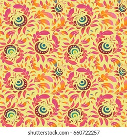 Vector violet, pink and yellow damask lace ornament. Delicate intricate decorated for wedding ceremonies, anniversary, party, events.