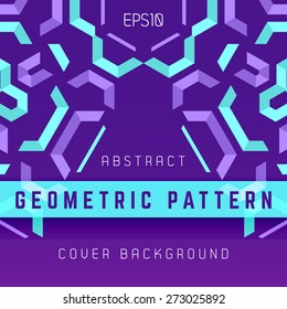 vector violet purple blue symmetric colorful abstract geometric background