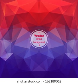 Vector violet/maroon modern geometric background. Abstract background for design - vector illustration EPS10.