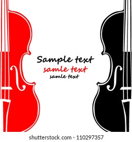 Vector violin background