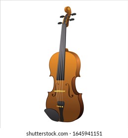 Vektorillustration der klassischen Instrumentenmusik von Violine
