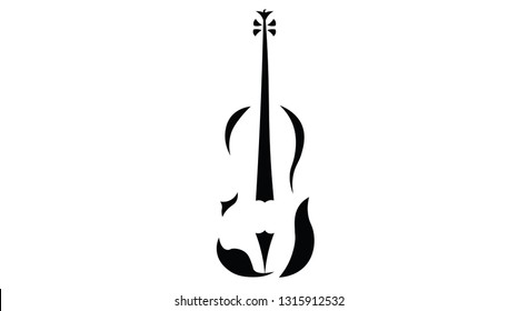 Vector Violin Design