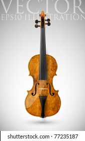 vector violin illustration