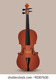 vector violin illustration